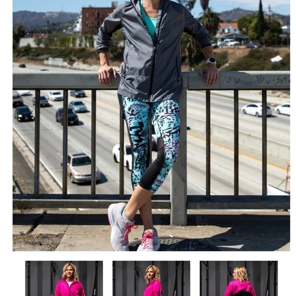 NWT Lularoe Rise Determined Zip Up Windbreaker‎ XL Floral.DETERMINEDLIGHTWEIGHT - Picture 16 of 16